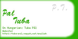 pal tuba business card